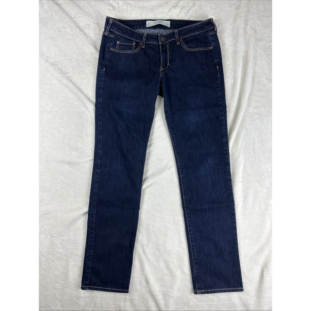 Abercrombie & Fitch Womens Jeans Blue Size 4S 27 x 31 The A&F Skinny Dark Wash